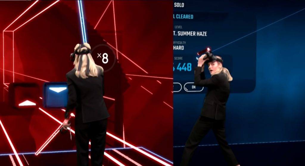 avengers endgame captain marvel beat saber