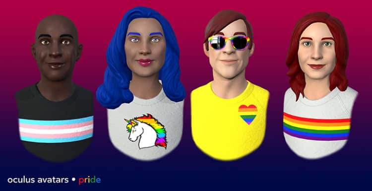 Pride avatars Oculus