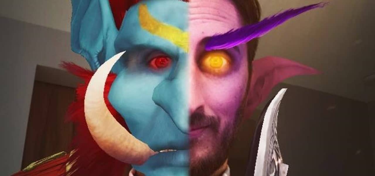 World of Warcraft filtres Snapchat réalité augmentée