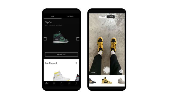 Sneakers réalité augmentée