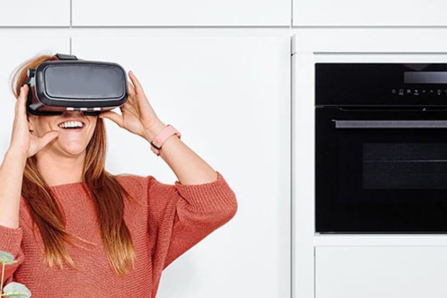 Visite d'une cuisine en réalité virtuelle