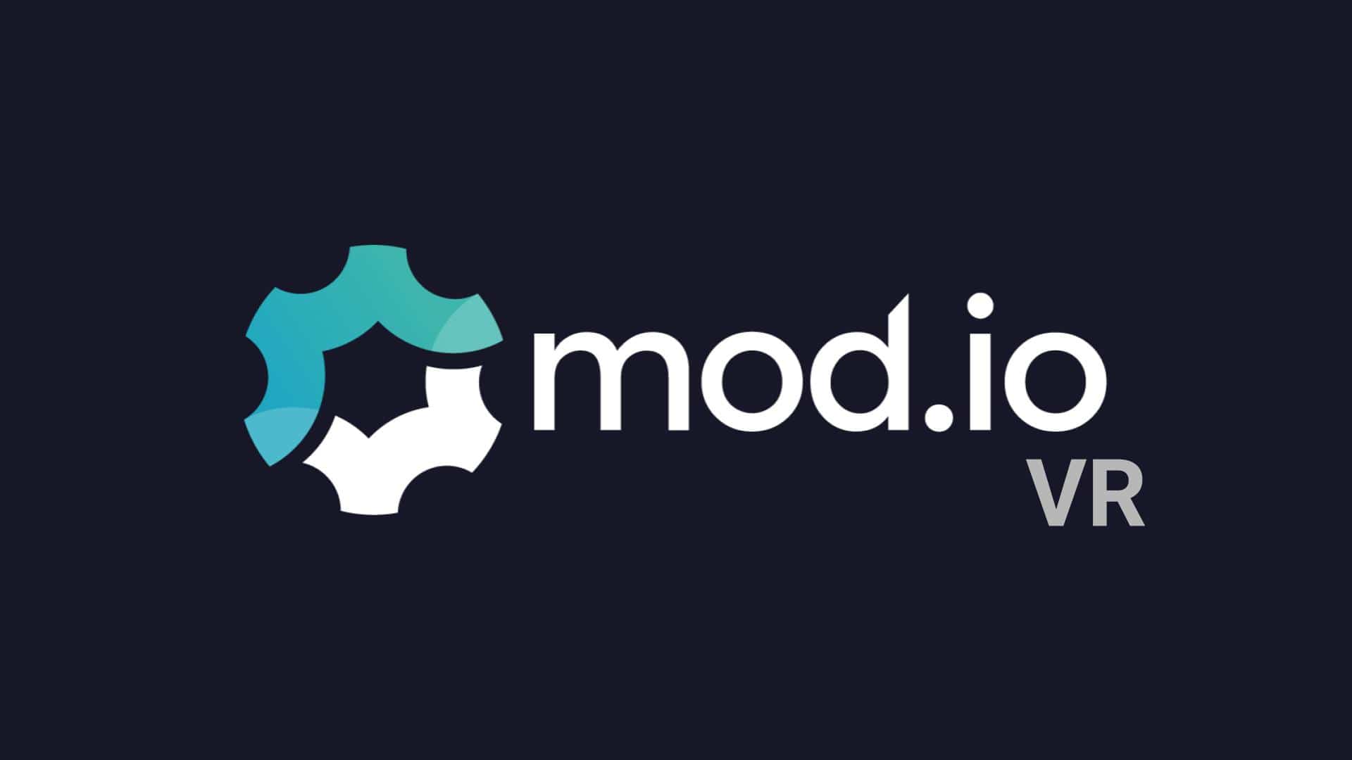 logo de la plateforme de modding mod.io avec mention VR