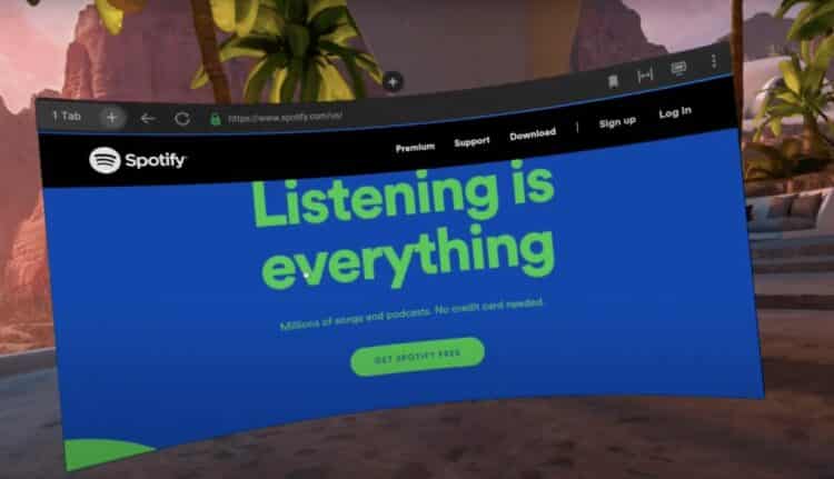 spotify oculus quest