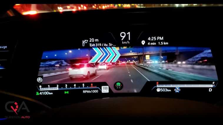 Système de navigation AR de Cadillac Escalade 2021