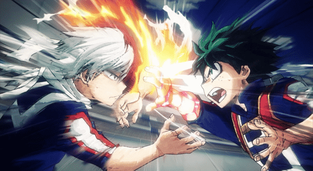 Shouto Todoroki vs Izuku Midoriya