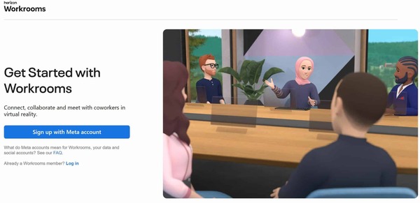 Horizon Workrooms et Compte MEta -Jusqu'au 30 novembre pour la migration vers le système