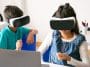 Enfants avec un casque VR