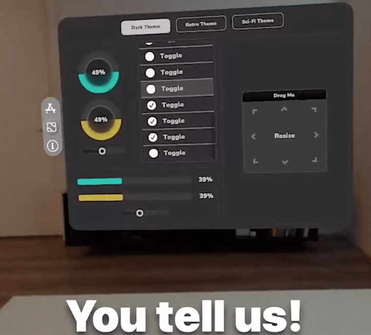 Avez-vous déjà essayé la récréation téléchargeable de Nova ? En fait, celui-ci permet d'utiliser l'interface basée sur le suivi des yeux du Vision Pro sur votre Quest Pro.