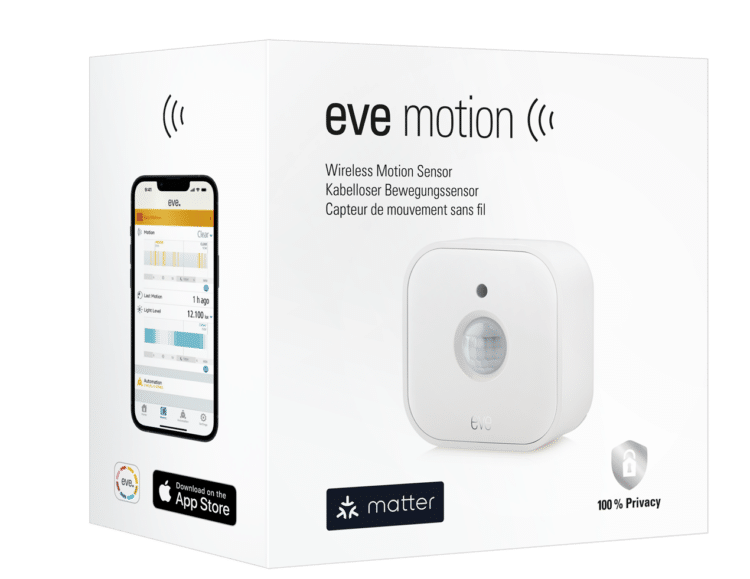 Sécurité connectée Maison intelligente Eve Motion promo