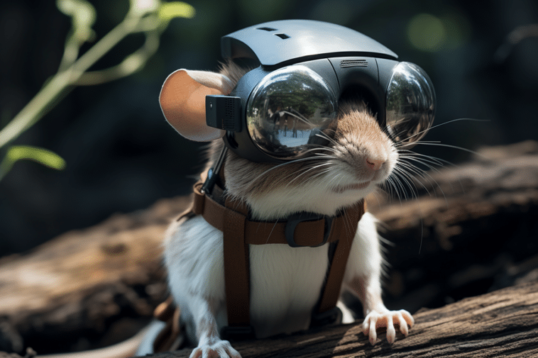 Des lunettes VR révolutionnaires pour les souris de laboratoire !