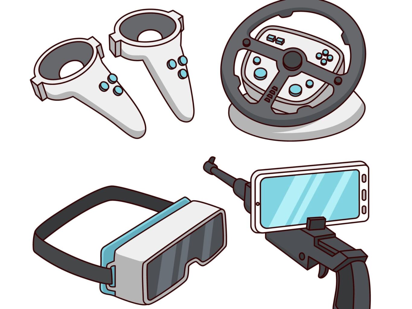 modèle 3D de Manettes Oculus Quest 2 - 1664829