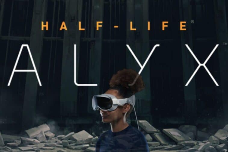 Et si on tentait une partie de Half-Life : Alyx sur Vision Pro avec les Joy-Cons ?