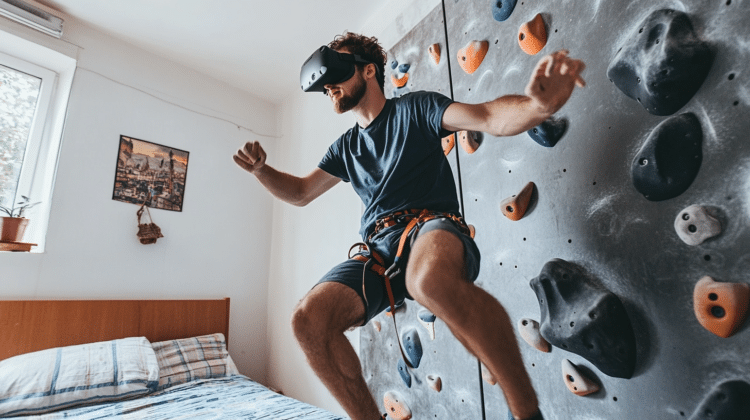 réalité virtuelle escalade
jeu VR difficile