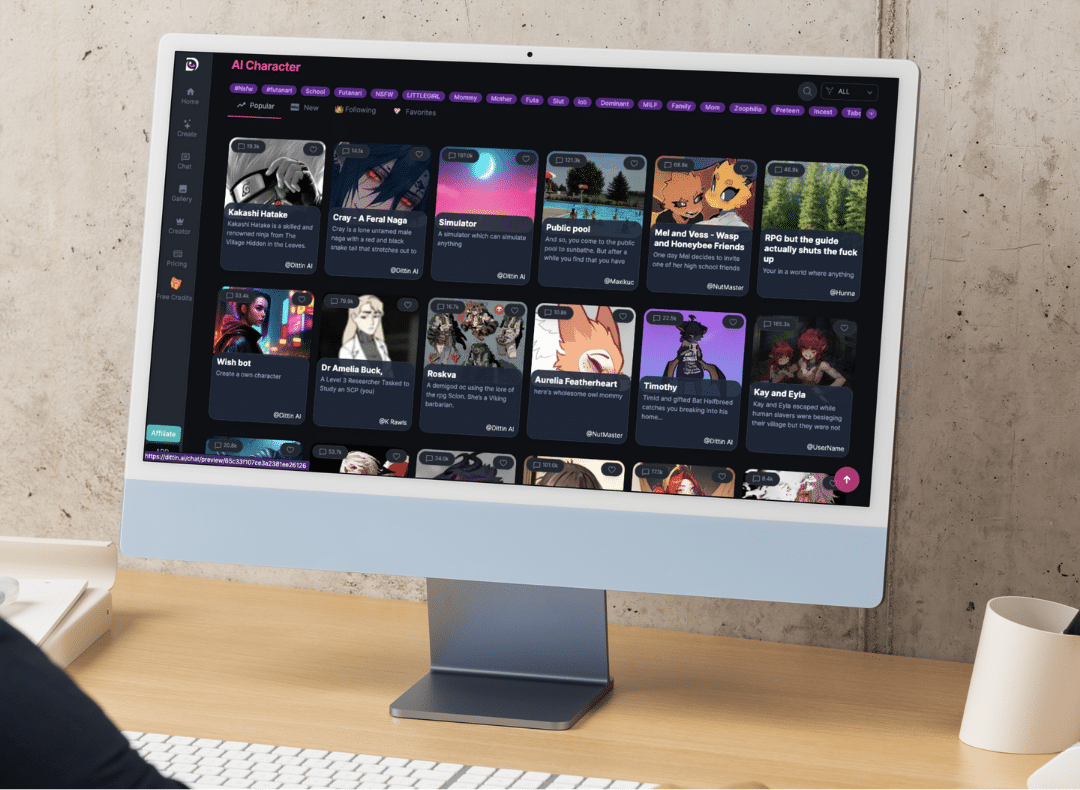 Dittin.ai : l'expérience d'AI Girlfriend 18+ la plus immersive