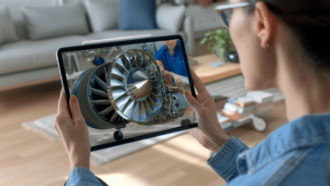 Utilisateur de la plateforme 3D Viverse Worlds de HTC