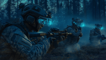 soldats utilise Eagle Eye de Palmer Luckey
