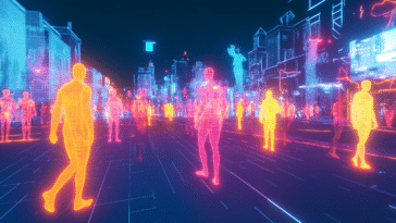 Des avatars dans le métavers en 2025