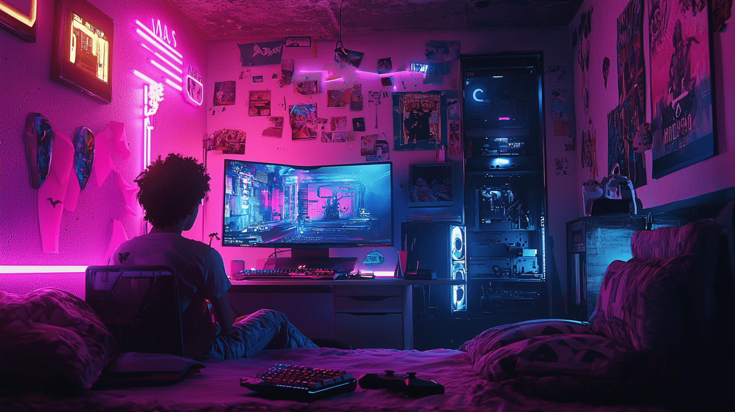 Un PC de jeu puissant et ultra-moderne, équipé d'une carte graphique NVIDIA RTX 5090