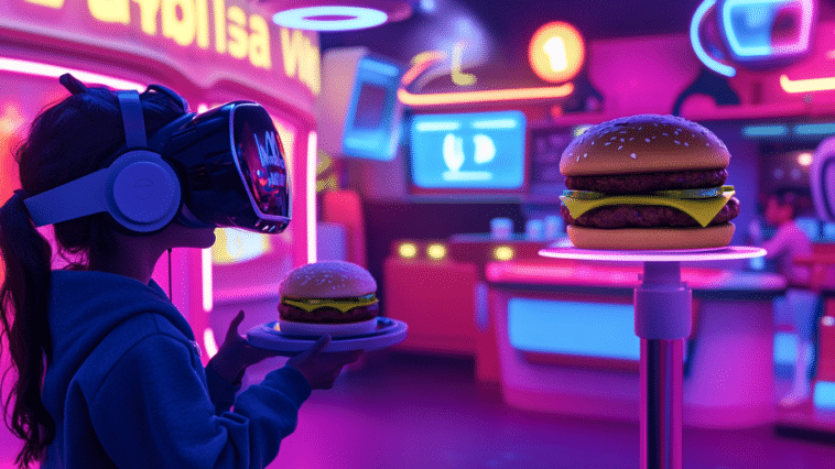 Illustration par du Happy Meal VR de Sony et McDo