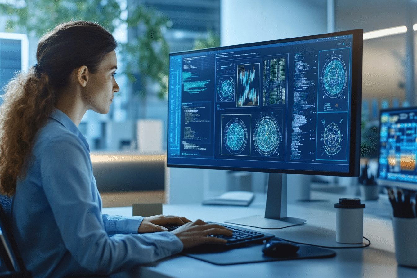PyTorch data scientist devant son PC