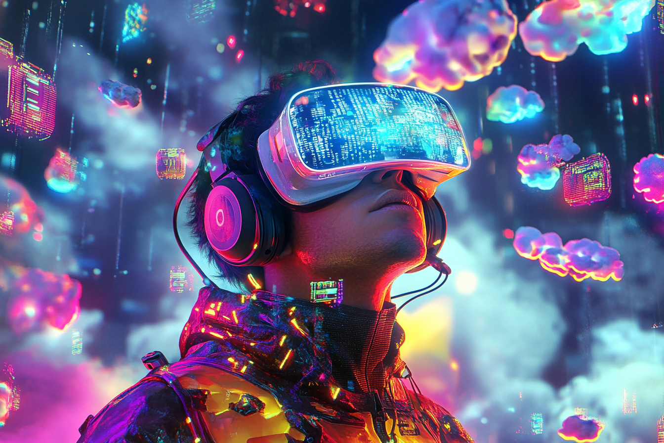 Cloud gaming VR gamer