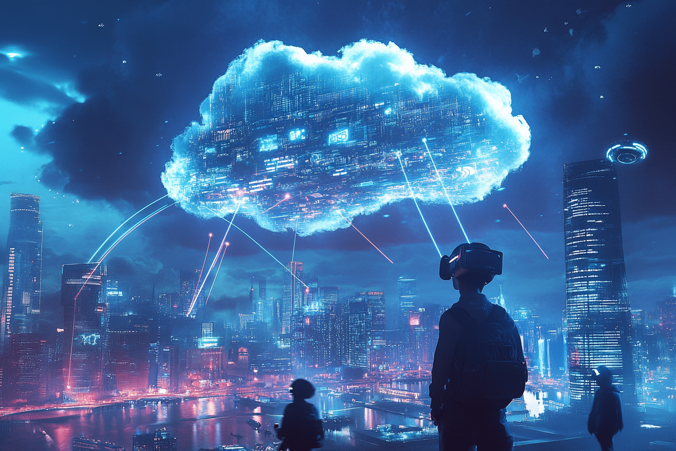 Cloud gaming VR nuage et gamers