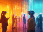 Appli pour se faire des amis dans la VR groupe de personnes