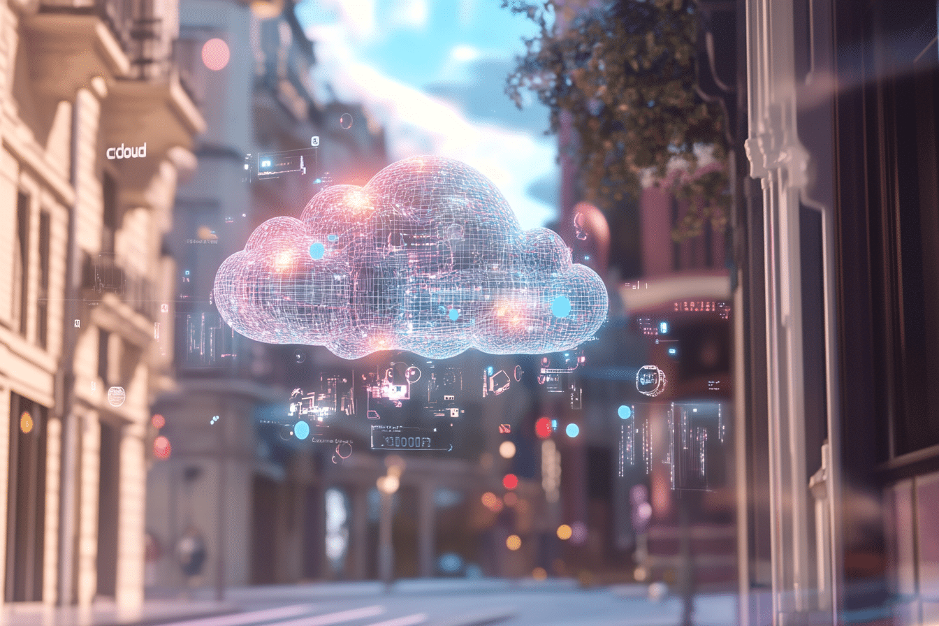 ARCore Extensions représentation du cloud en AR