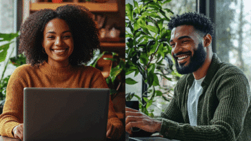 Collaboration virtuelle deux personnes