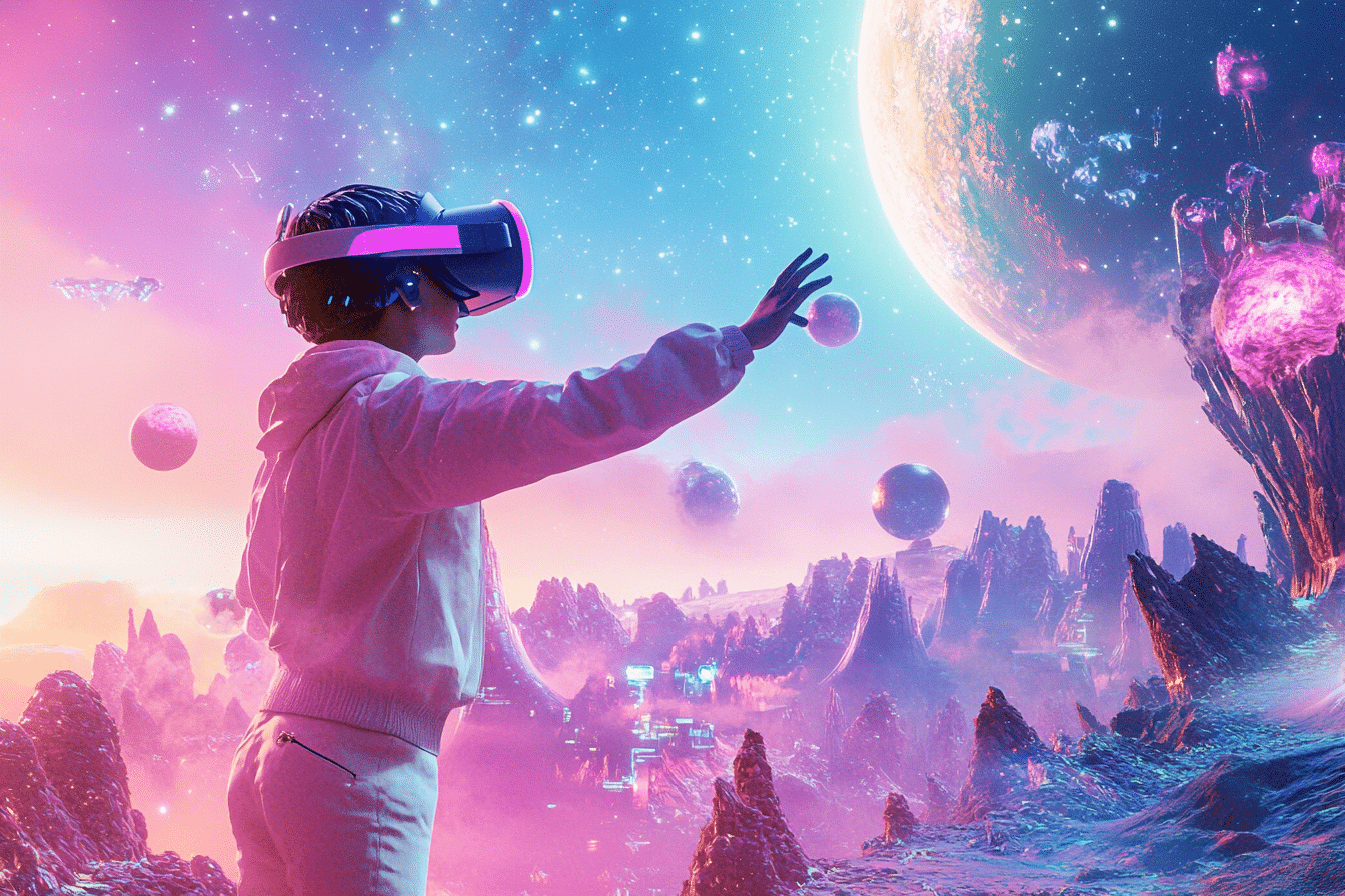 Asteria VR enfant avec son casque VR