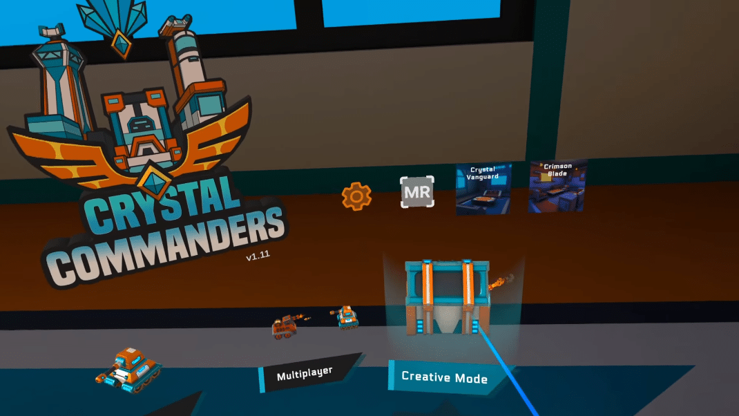 Crystal commanders interface du jeu VR
