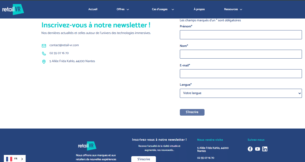 Meilleures newsletters VR - retail VR