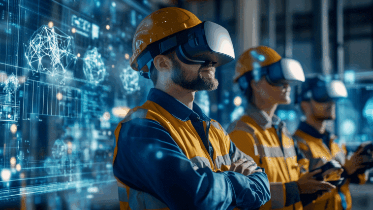 PaleBlue groupe d'apprenants avec leur casque VR