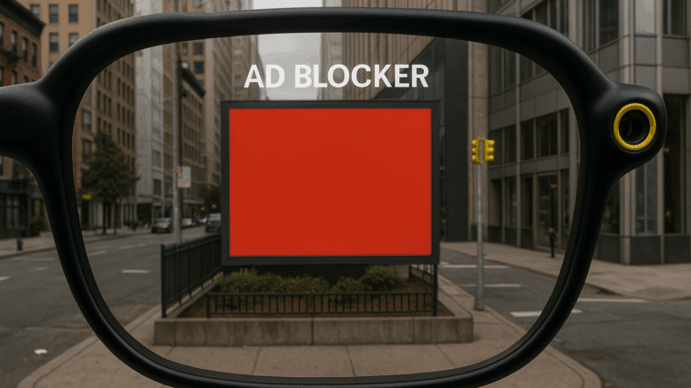 Lunettes AR: Une appli bloqueur de pubs dans la vraie vie!