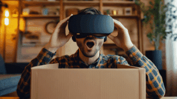 Meta Quest utilisateur avec casque VR