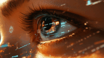 Intégrer l’IA Gemini dans une application Android XR reflet interface AR dans oeil