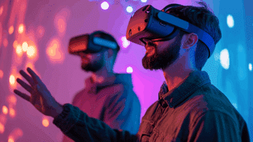 AssetGen 2.0 personnes portant casque vr