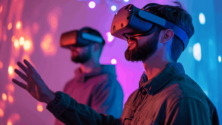 AssetGen 2.0 personnes portant casque vr