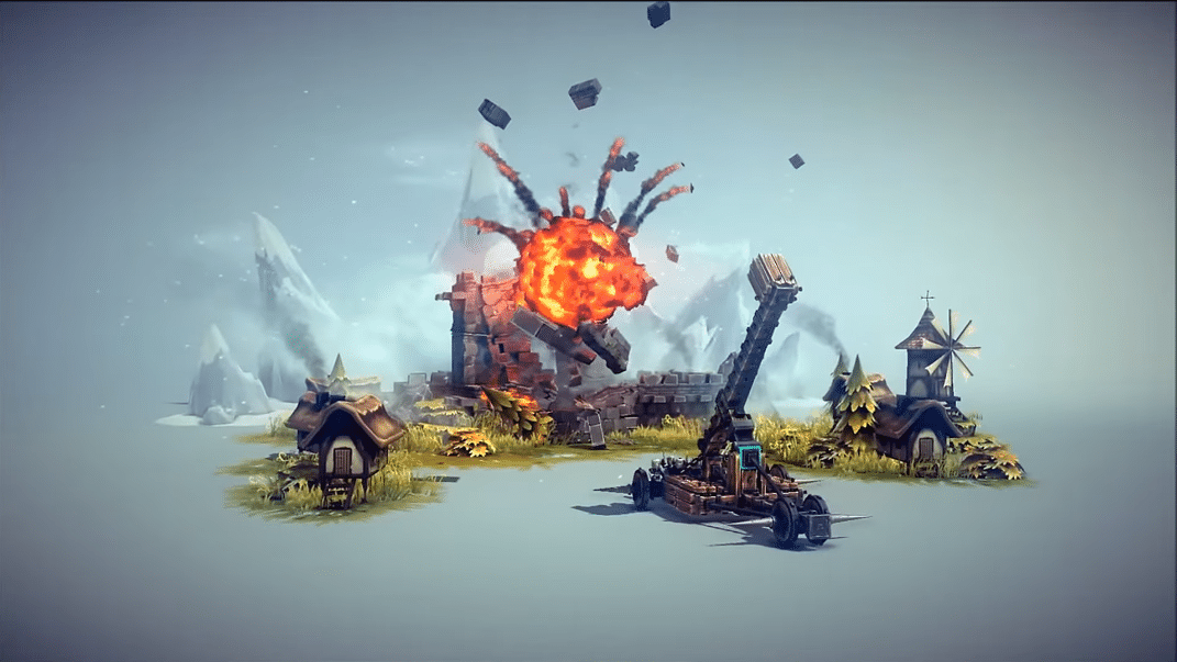 Besiege VR catapulte