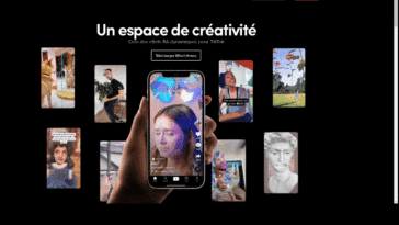 Filtre AR TikTok interface