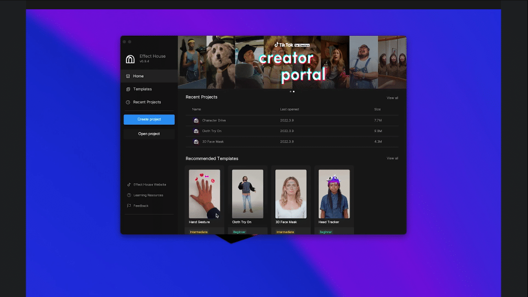 Filtre AR TikTok création filtre