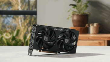 Nouvelles cartes graphiques GPU posée sur une table