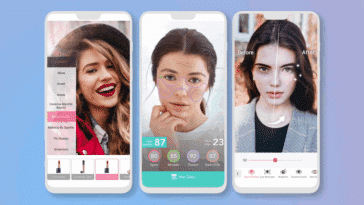 YouCam Makeup et YouCam Perfect photos retouchées de femmes