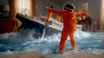 Un enfant vivant le naufrage dans sa chambre
