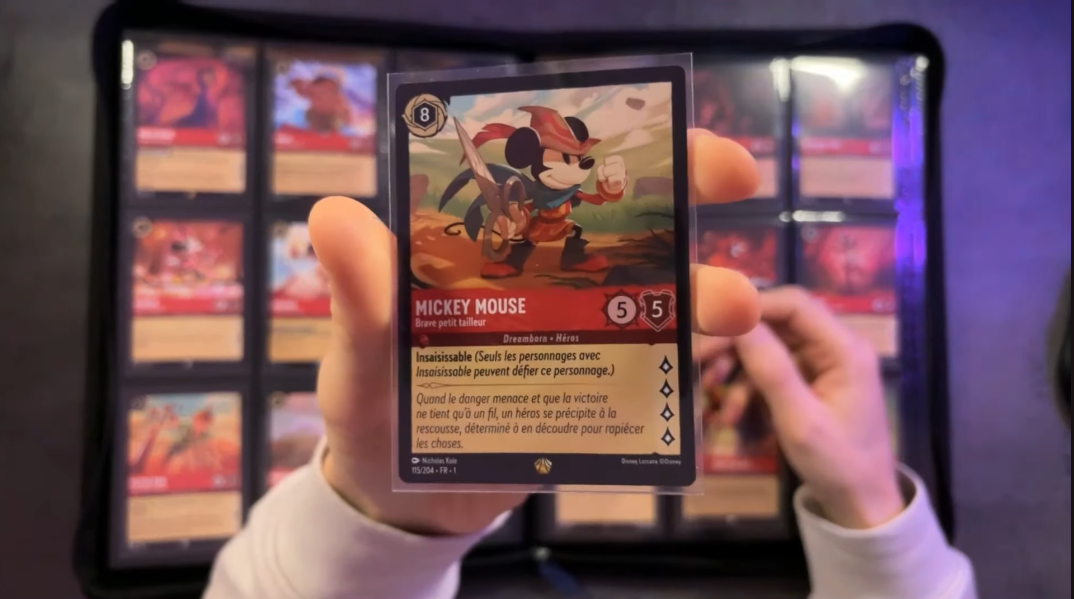 Collection de cartes Lorcana Disney