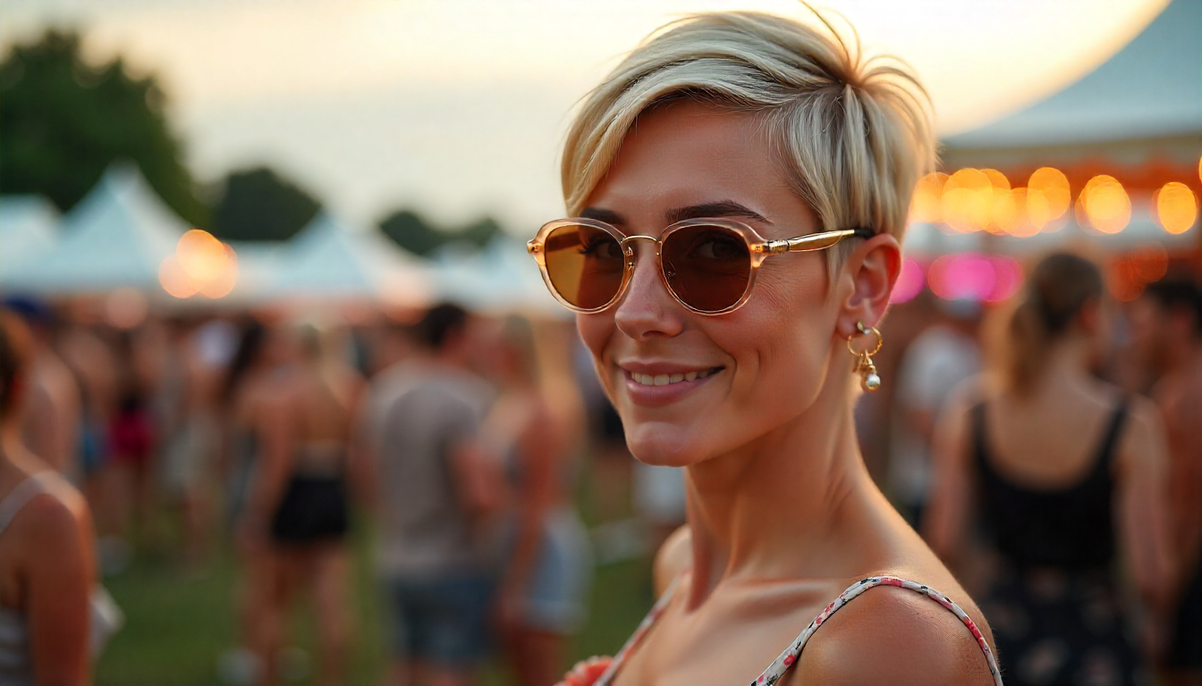 Femme en lunettes de soleil