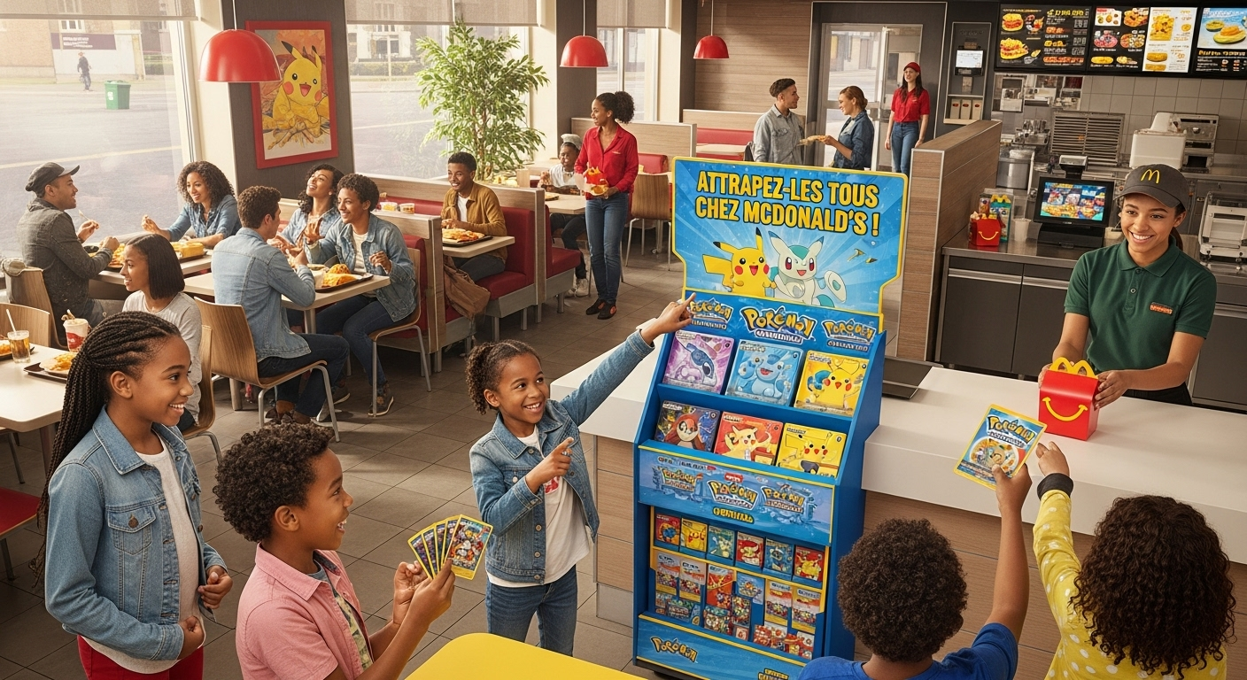Restaurant McDonad's cartes Pokémon