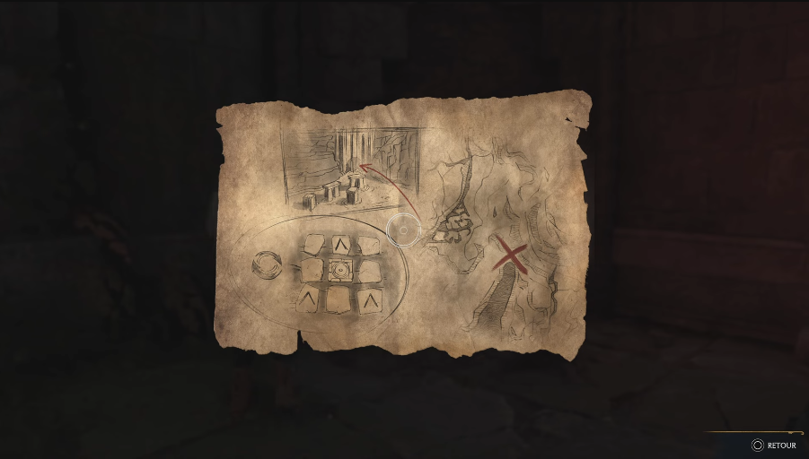 carte trésor du tombeau maudit