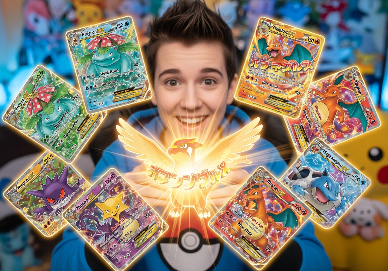 Les cartes promo du Méga-Roucarnage EX, un must pour votre deck