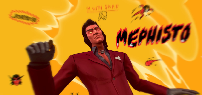 Le personnage du jeu Deadpool VR